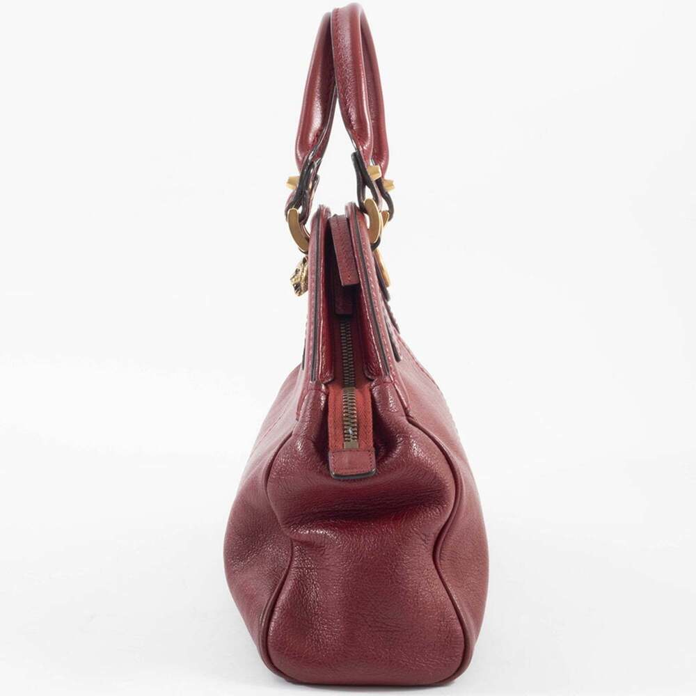 GUCCI Red Leather Shoulder Bag - Picture 4 of 16